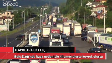 TEM’de trafik felç
