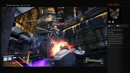 Destiny trasmissione PS4 partita privata RISSA