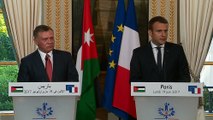 Déclaration conjointe d'Emmanuel Macron et de sa majesté Abdallah II, roi de Jordanie