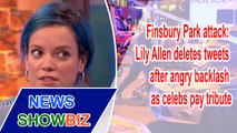 Lily Allen deletes tweets after angry backlash as celebs pay tribute