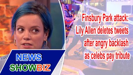 Lily Allen deletes tweets after angry backlash as celebs pay tribute