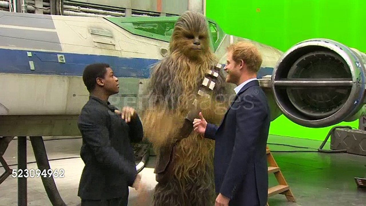 Prince Harry  met some of the stars of Star Wars
