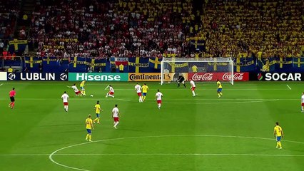 Goal! Carlos Strandberg - U21 Poland vs U21 Sweden 1:1