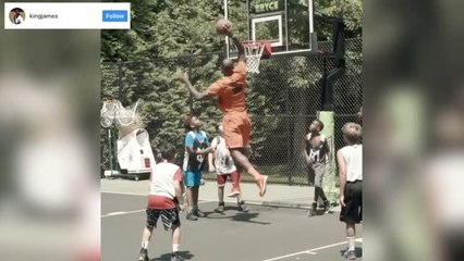 LeBron James Shows Off Skills At Son&apos;s Birthday Party