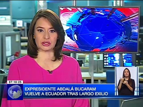 Expresidente Abdalá Bucaram vuelve a Ecuador tras 20 años de exilio