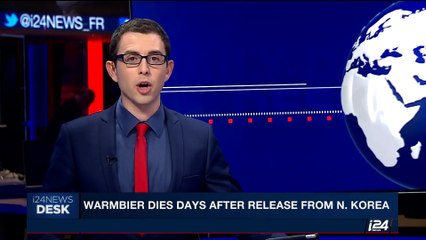 i24NEWS DESK | Warmbier dies days after release from N.Korea | Monday, June 19th 2017