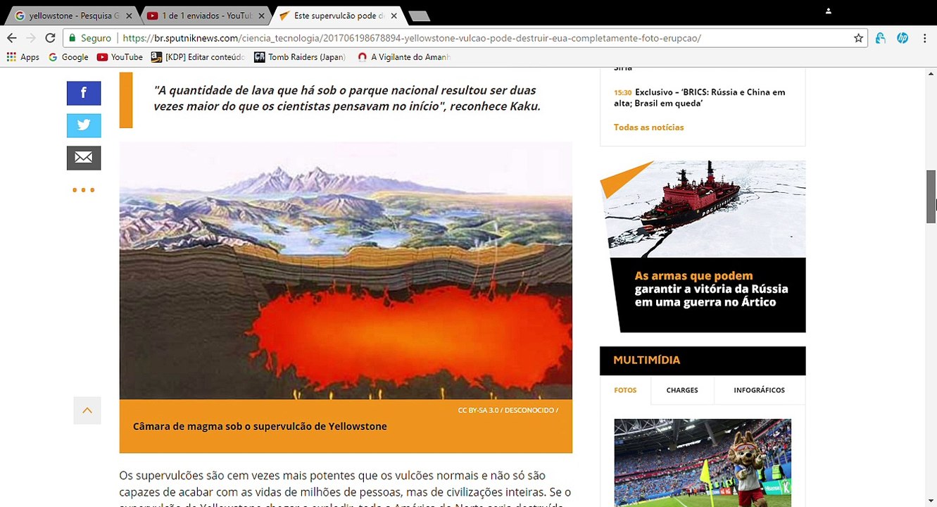 Este supervulcão pode destruir EUA por completo