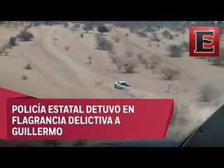 ¡De película! Tras persecución por aire y tierra, cae 'huachicolero'