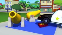 Super Truck et la petite voiture rose  à Car City _   Dessin animé pour les enfants -aDmVo