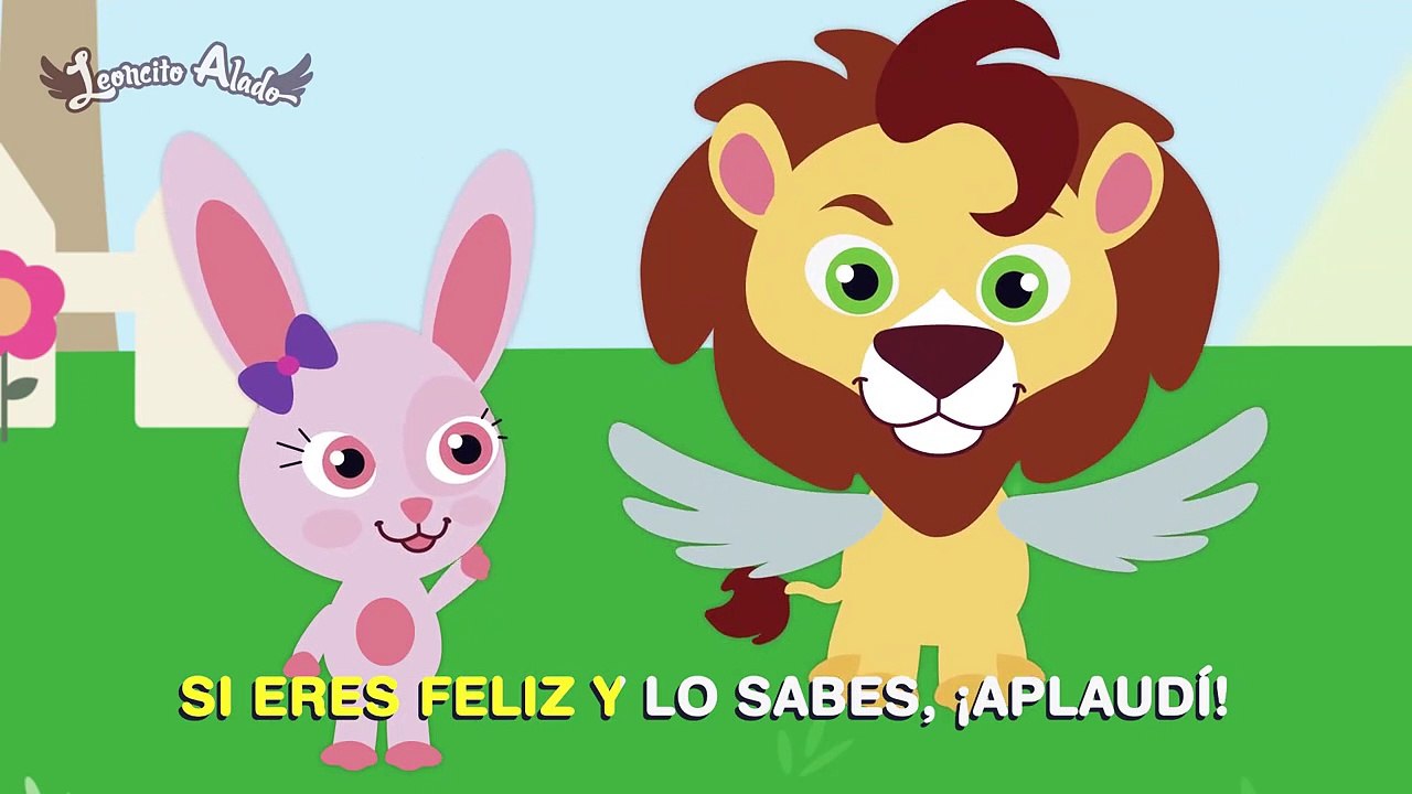 SI ERES FELIZ Y LO SABES ♫ Con letra   Karaoke ♫ Videos Infanti