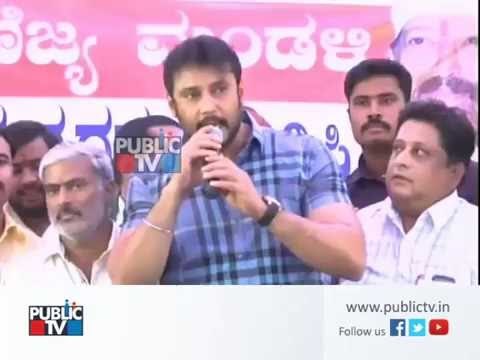 Power star Puneeth Rajkumar Challenging star Darshan supports Cauvery