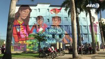 Rio tem maior mural do mundo pintado por uma mulher