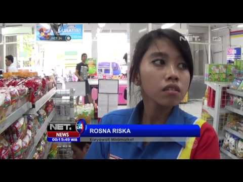 Aksi Perampokan Mini Market di Surabaya Terekam CCTV - NET24