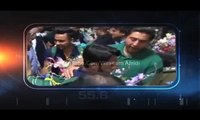 Grand Welcome Of Pakistan Cricket Team At Lahore Airport کھلاڑیوں کا ائیرپورٹ پر زبردست استقبال -