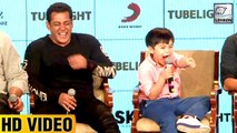 Cute Martin Rey Tangu Embarrasses Salman Khan | Watch Video