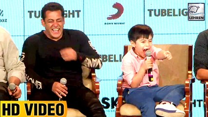 Cute Martin Rey Tangu Embarrasses Salman Khan | Watch Video