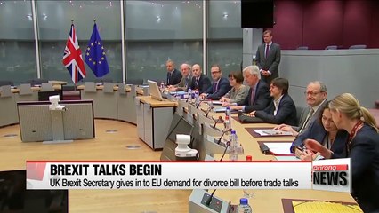 UK takes first punch as Brexit talks kick off