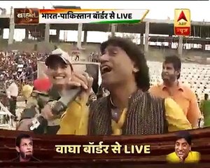 See What Indian Comedian Was Saying At Wagah Border Before Final Match
