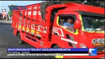 Enam Kendaraan Terlibat Kecelakaan Beruntun