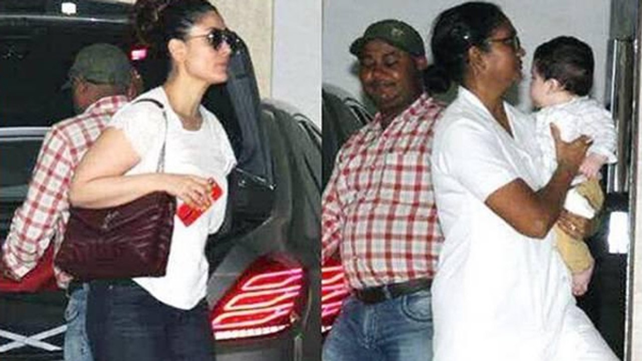 Kareena's Baby Taimur Ali Khan Visits Grandma Babita Kapoor