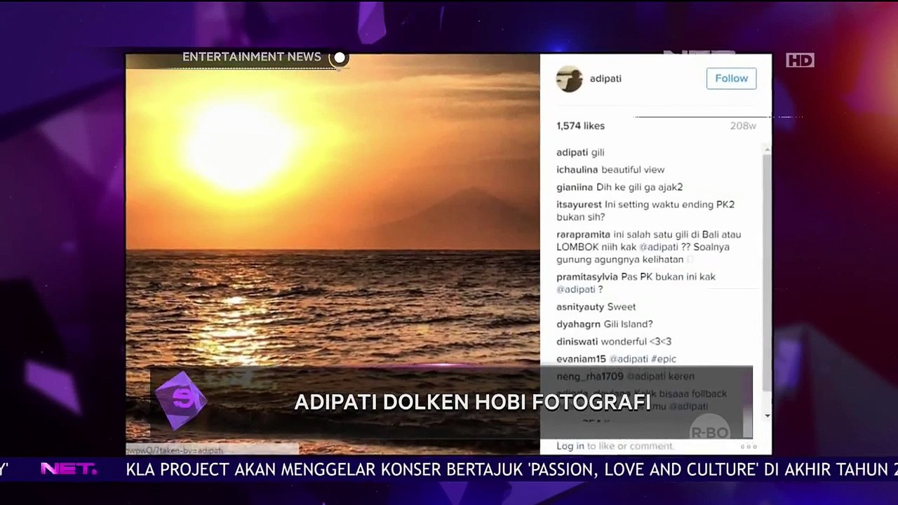 Adipati Dolken Memiliki Hobi Baru Yaitu Fotografi