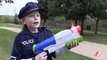 01.Little Heroes 17 - Training Day Surprise with the Cops, the Police Car and the Nerf Gun_clip2