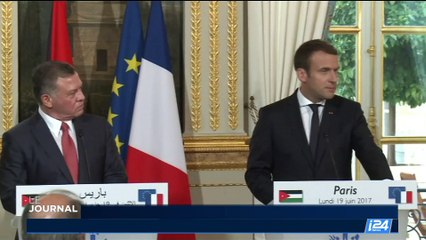Diplomatie: Emmanuel Macron s'est entretenu avec le roi de Jordanie