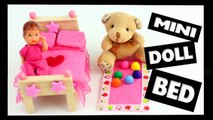 Una y una en un tiene una un en y y bebés cama artesanías muñeca fácil para cómo hacer para Mini lps lalaloopsy barbie simpleki