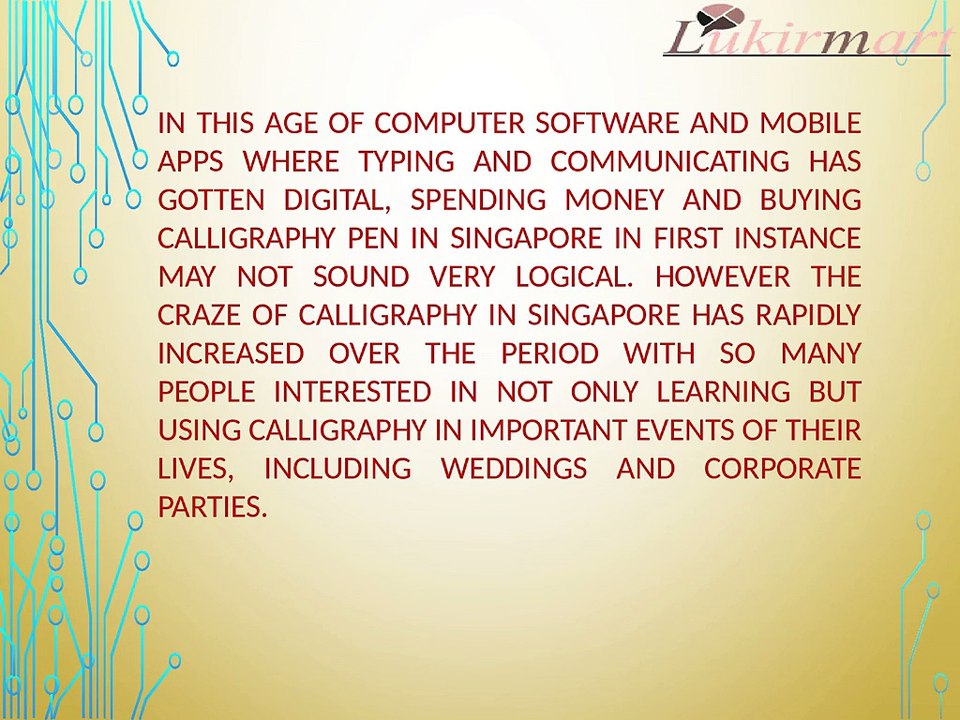 5 compelling reasons to buy calligraphy pen in Singapore