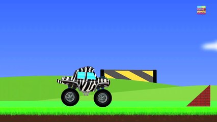 Monster Trucks _ Zebra Trucks _ Car And Truck-Flkj