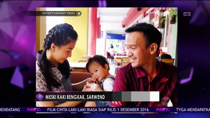 Meski Kaki Bengkak, Sarwendah Tetap Sibuk Beraktivitas