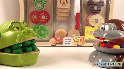 Shrek et le Singe Sandwichs Mickey Mouse en Bois à Découper