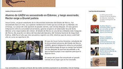 Estudiante de la UAEM es secuestrado y asesinado