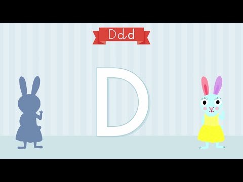 Les lettres de l'alphabet - Apprendre à écrire le D avec Pinpin et Lili