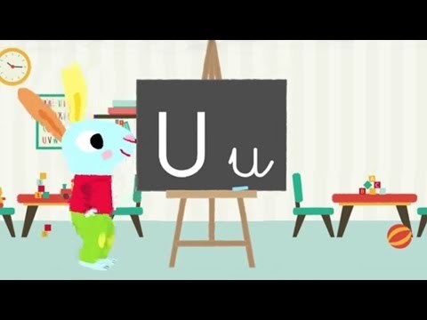 Les lettres de l'alphabet - Apprendre à écrire le U avec Pinpin et Lili