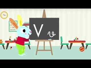 Les lettres de l'alphabet - Apprendre à écrire le V avec Pinpin et Lili