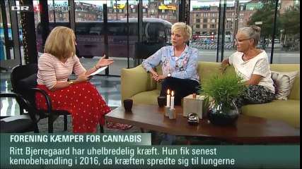 Søs Egelind har sammen med Ritt Bjerregaard startet foreningen "Cannabis Danmark" - DR1 Aftenshowet 20-06-2017