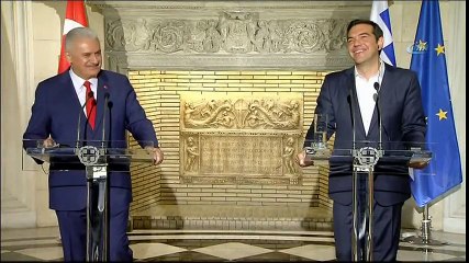 Başbakan Yıldırım ve Yunanistan Başbakan'ı Basın Toplantısında