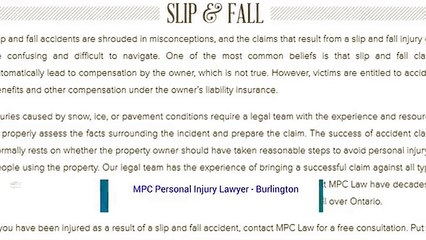Injury Attorney Burlington ON - MPC Personal Injury Lawyer (800) 299-0342