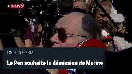 Pour Jean-Marie le Pen, sa fille Marine doit être exclue du FN