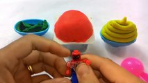 Play-Doh Ice Cream Cone Surprise Eggs _ Spiderman _ Toys Cars _ Lego _ Kids Toddlers-9wj-9dPByI