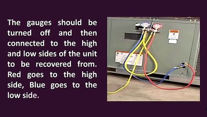 Guidelines for Refrigerant Recovery Machine
