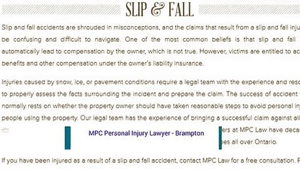 Personal Injury Attorney Brampton - MPC Personal Injury Lawyer (289) 201-3780