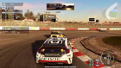 Project CARS 2 - E3 2017, Honda Civic GRC, Loheac, Chase view