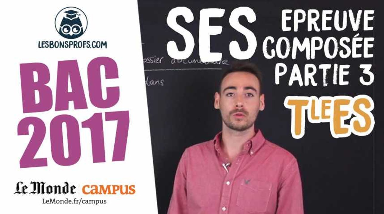Bac ES 2017 : corrigé de SES (Epreuve composée - partie 3)