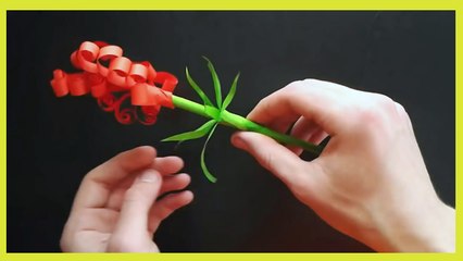 How To Create Homemade Beautiful Flower Using Colored Paper In Short Time Tutorial