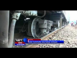 Gerbong kereta Commuter Bekasi Kota anjlok di Matraman - NET16