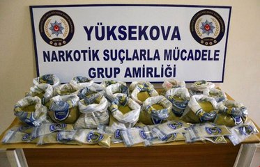 Hakkari Yüksekova'da Esrar ve Metamfetamin Ele Geçirildi