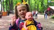 ВЛОГ Прогулка с Куклой Беби Борн на детской площадке | Играем и кормим животных Видео для детей