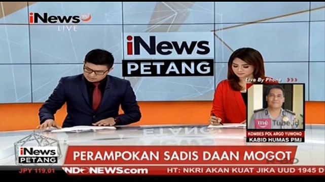Keterangan Kabid Humas Polda Metro Jaya Terkait Perampokan Sadis